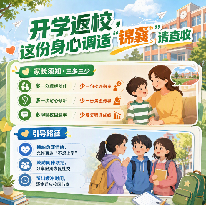 开学返校,这份身心调适“锦囊”请查收